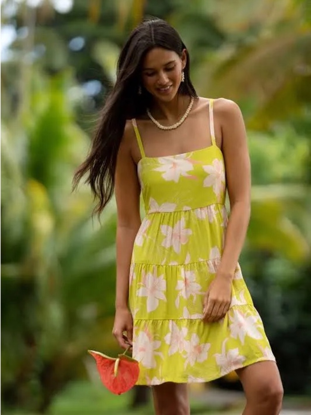 Yireh Isle Orchid Melon Coral dress